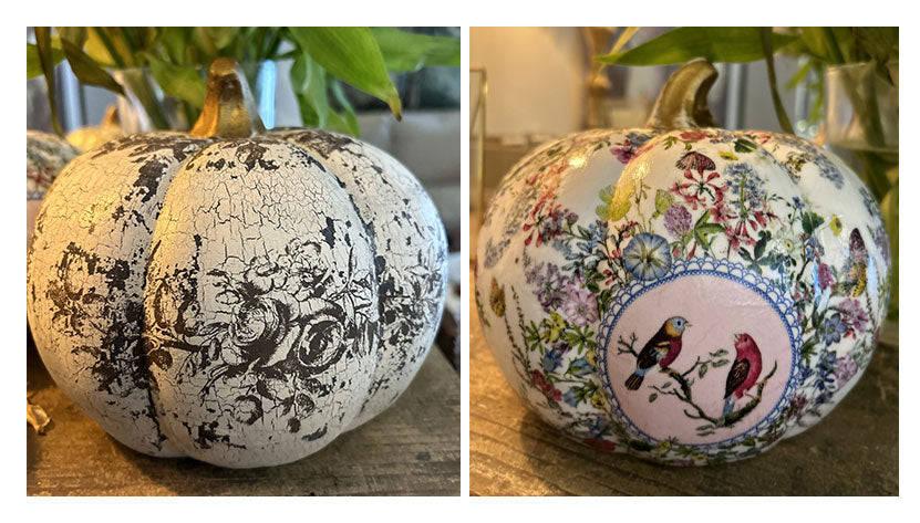 Two ways to create chic decorative ceramic pumpkins