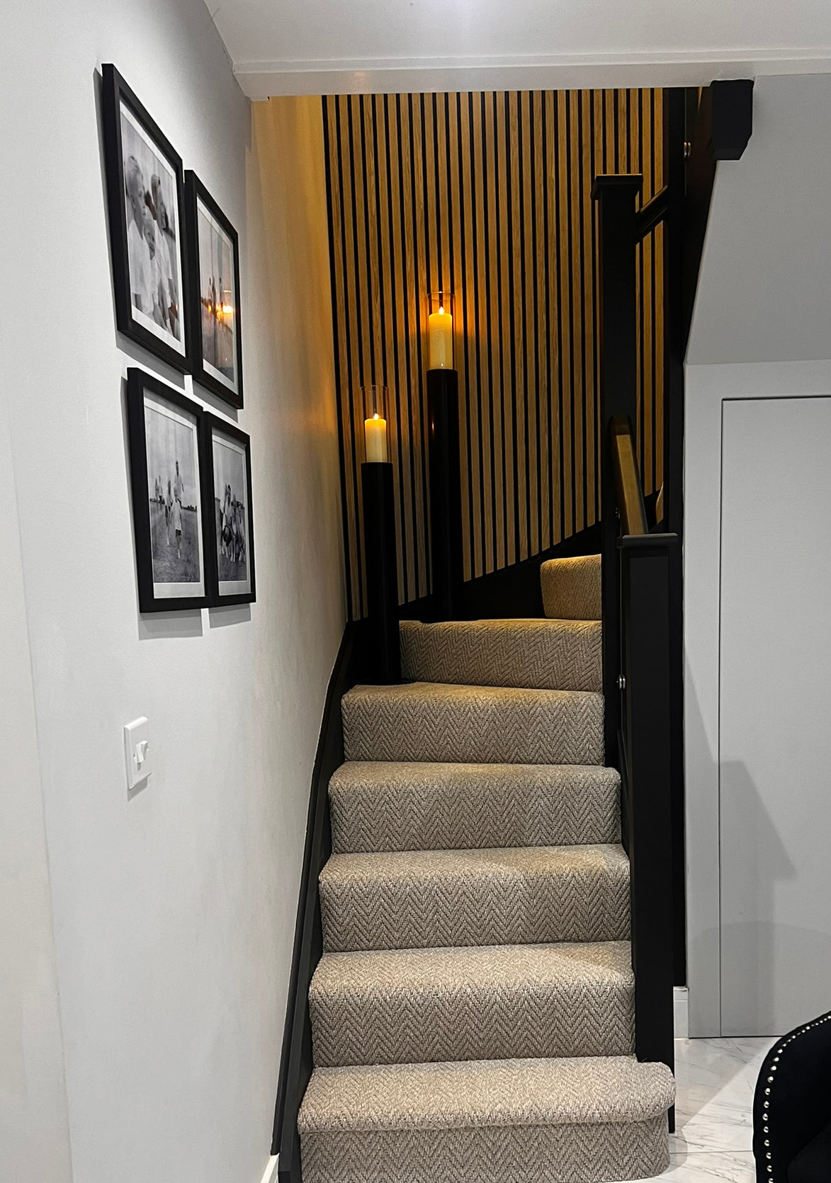 Sleek & Stylish Blackjack Stairs Makeover